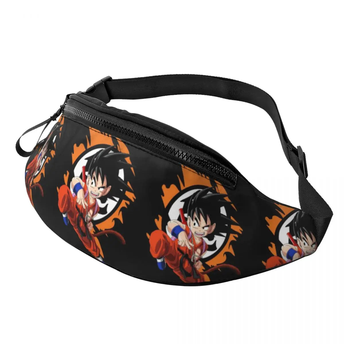 Zwarte en rode bananenzak Dragon Ball - Goku en zijn transformaties in portretten