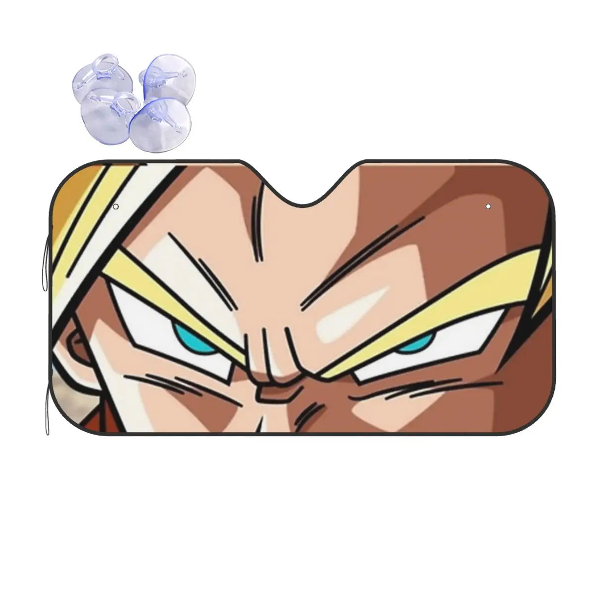 Car sunshade Dragon Ball looks of Saiyan warriors