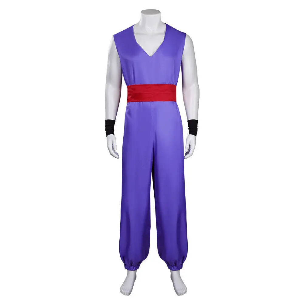 Purple Dragon Ball Kostüm - Gohan mit rotem Gürtel