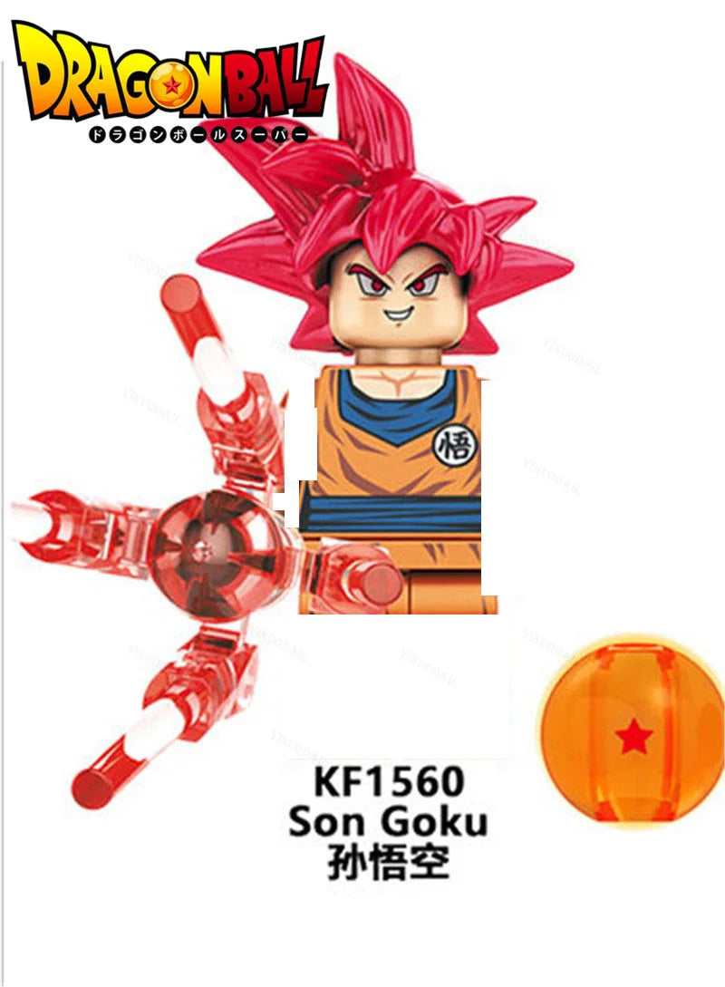 Dragon Ball mini figures to assemble - Saiyan transformations and crystal balls