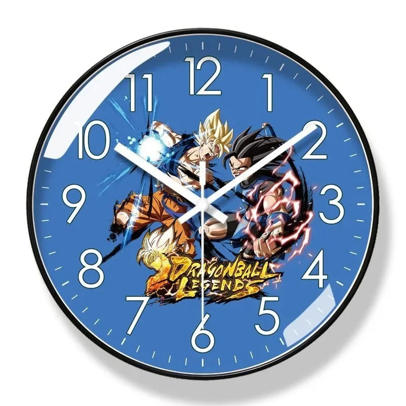 Orologio da parete blu Dragon Ball - Goku bambino sulla sua nuvola