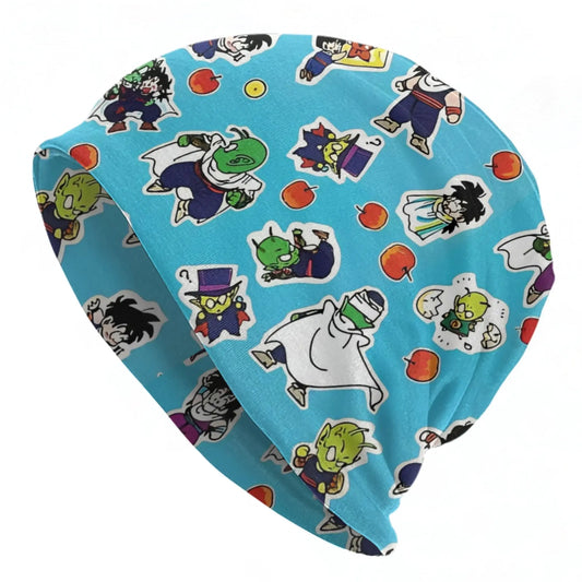 Bonnet turquoise Dragon Ball - Piccolo chibi répété