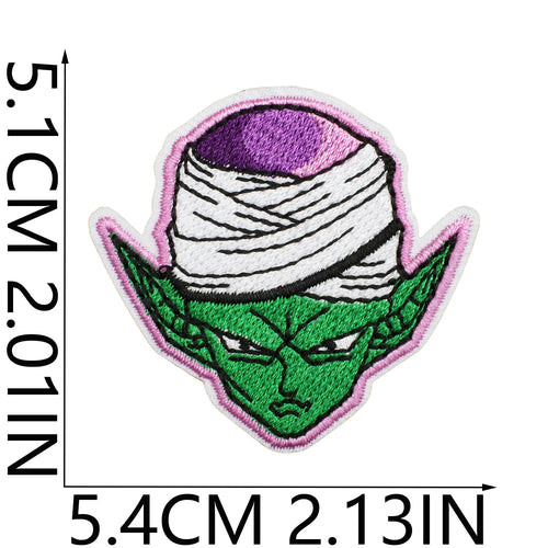 Toppa ricamata Dragon Ball - Volto di Piccolo con turbante