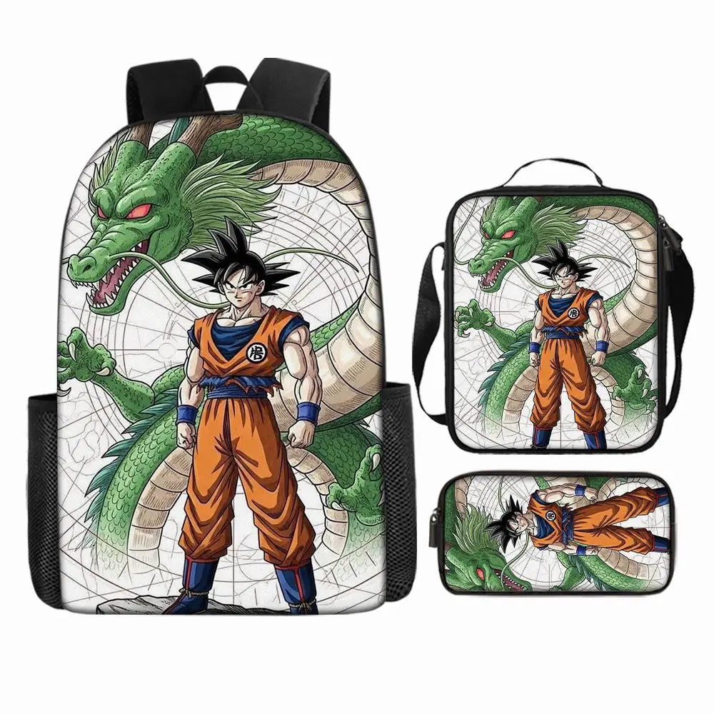Dragon Ball Rucksackset - Goku steht vor Shenron