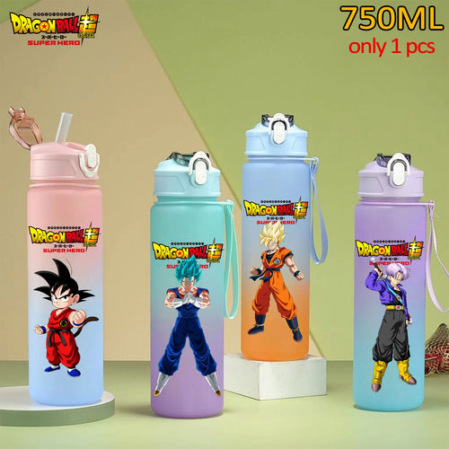 750 ml Dragon Ball bottle - Goku Vegeta and Trunks