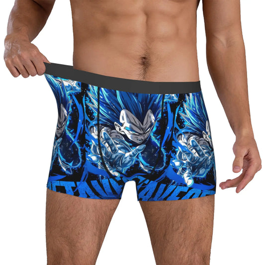 Caleçon boxer bleu électrique Dragon Ball - Vegeta Super Saiyan Blue