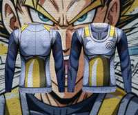 blue and gray Vegeta armor