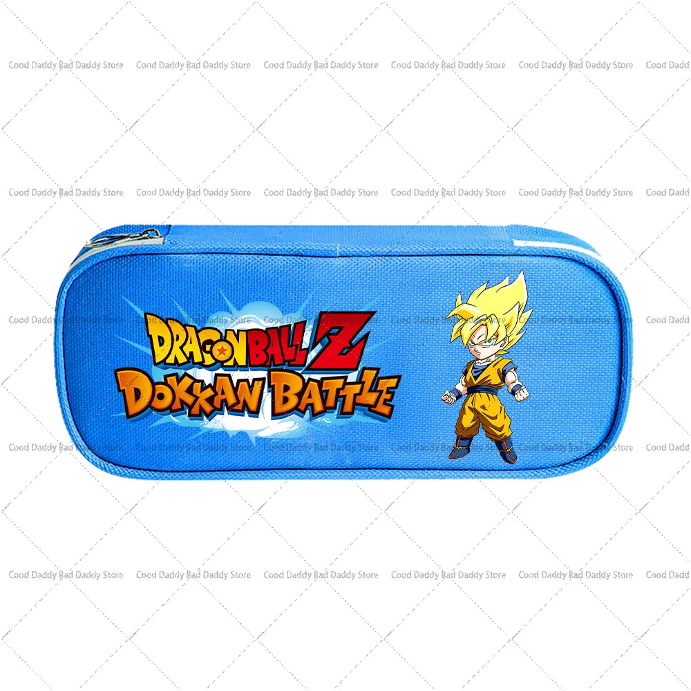 Trousse à crayons colorée Dragon Ball - Goku et logo Dokkan Battle