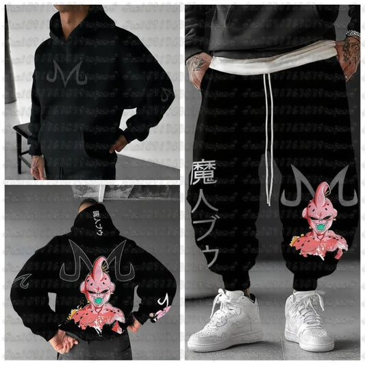 Ensemble sweat et jogging Dragon Ball - Majin Buu noir