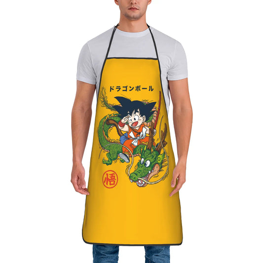 Dragon Ball yellow apron - Goku child with Shenron