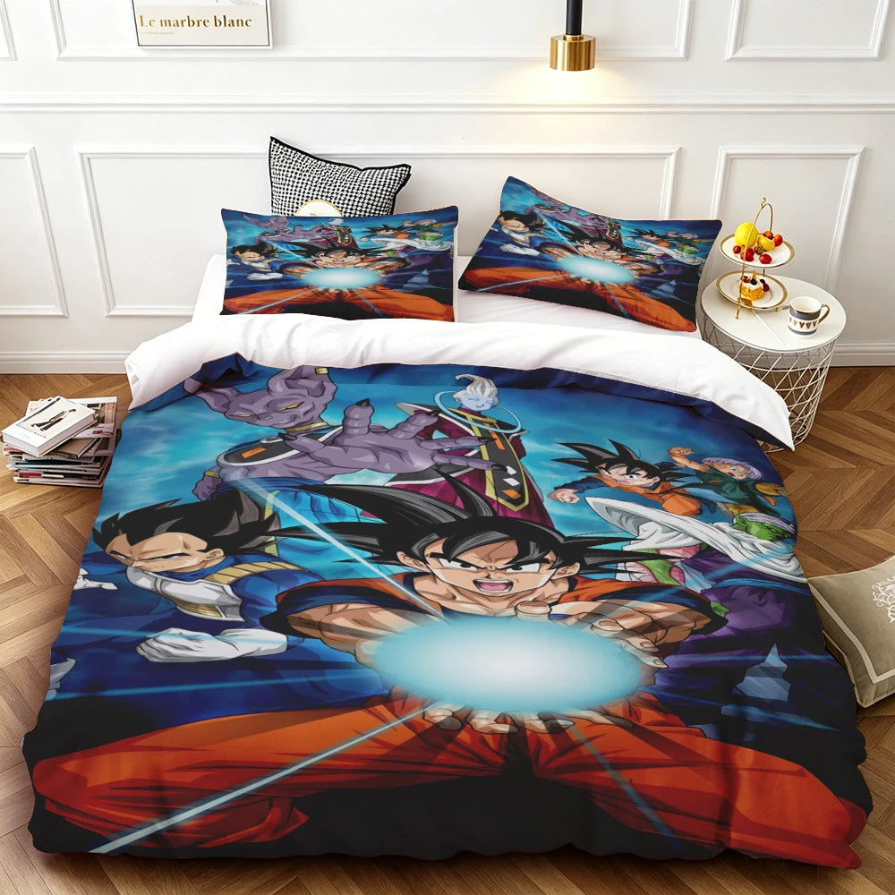 Copripiumino Dragon Ball - Goku Super Saiyan a torso nudo