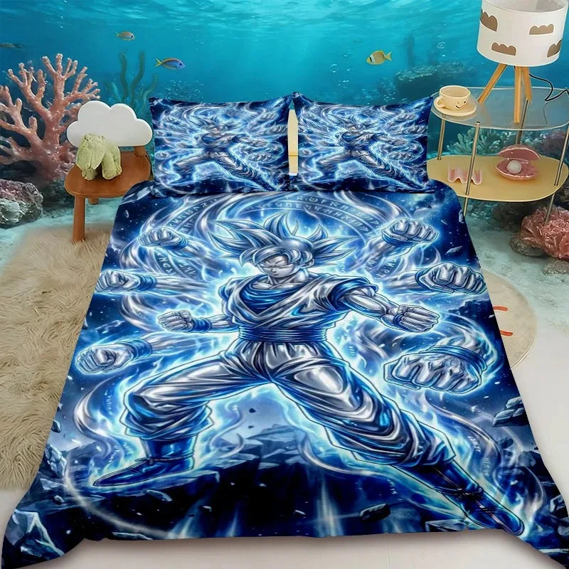 Funda nórdica Dragon Ball - Gohan Super Saiyan 2 y aura amarilla