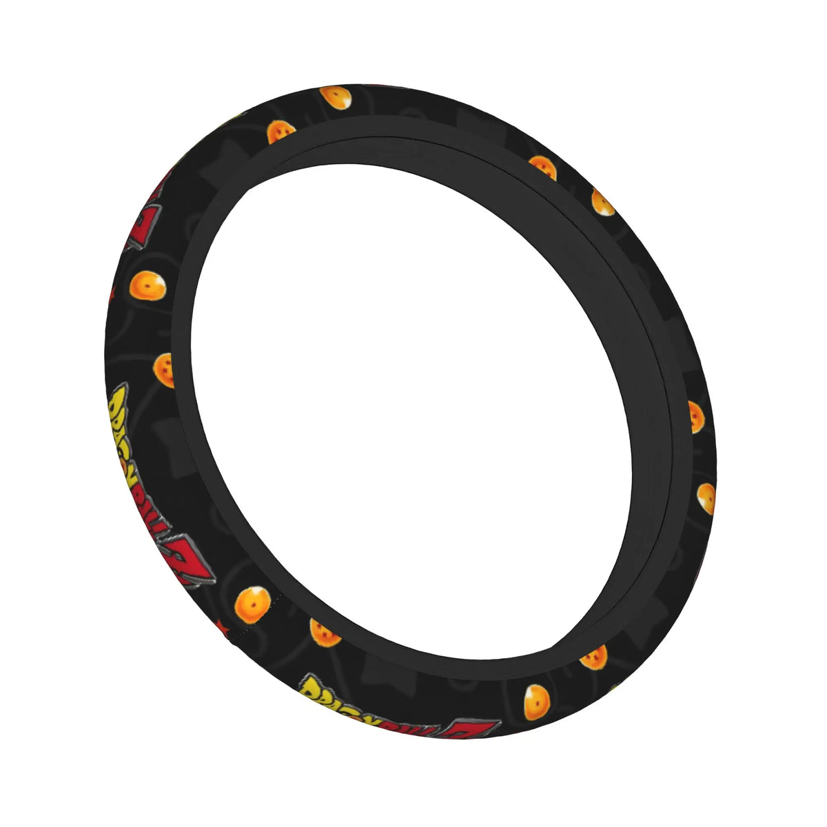 Coprivolante nero Dragon Ball - sfere di cristallo e logo rosso