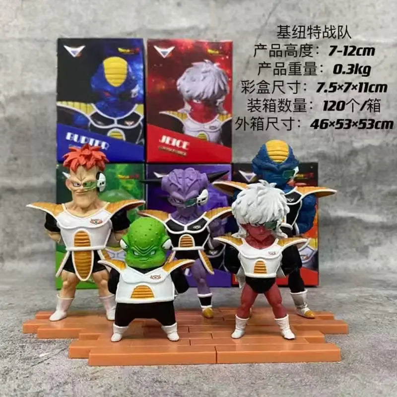 Dragon Ball decoratieve beeldjes - Ginyu commando van achteren