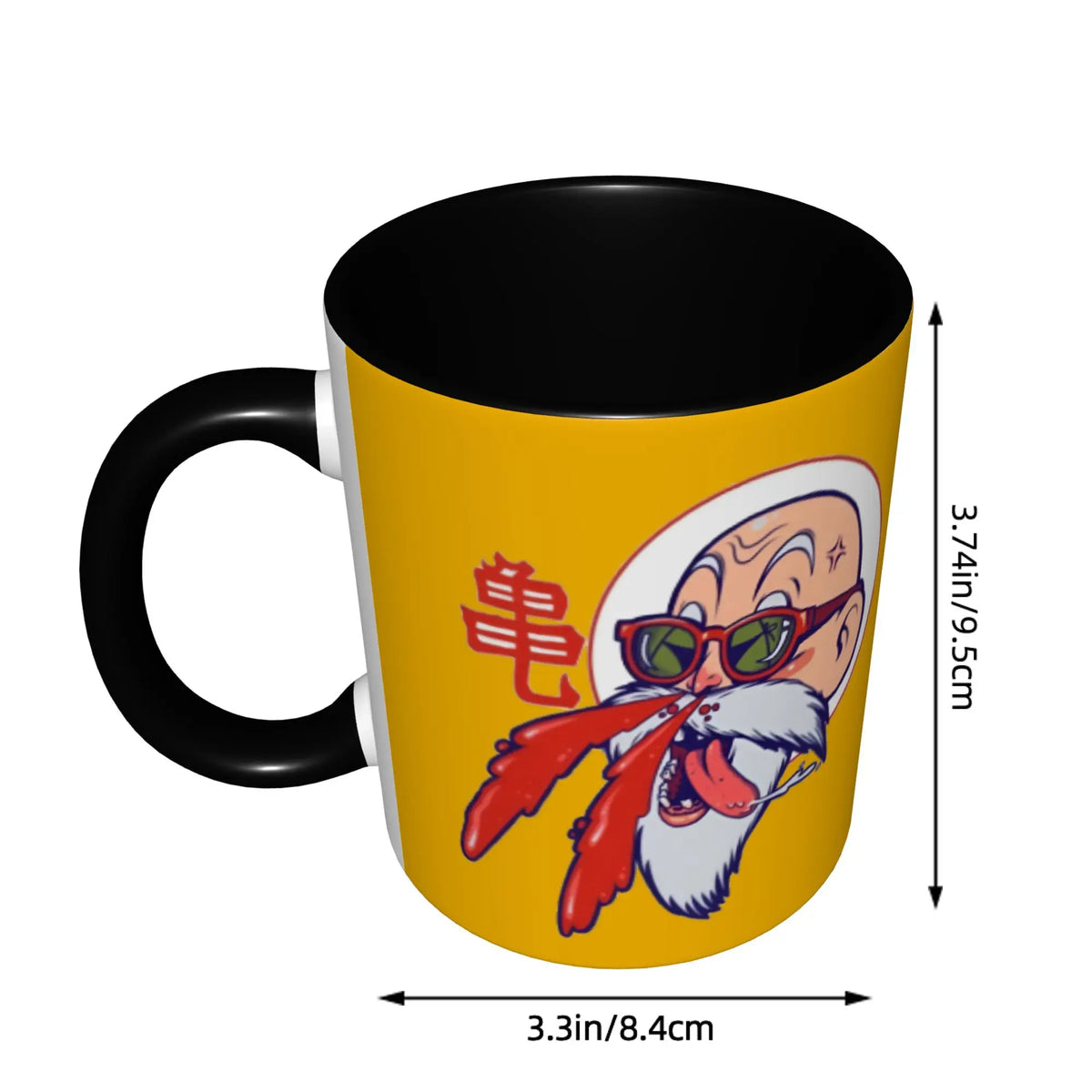 Dragon Ball Mug - Goku's Kanji en cirkel van oranje vlammen