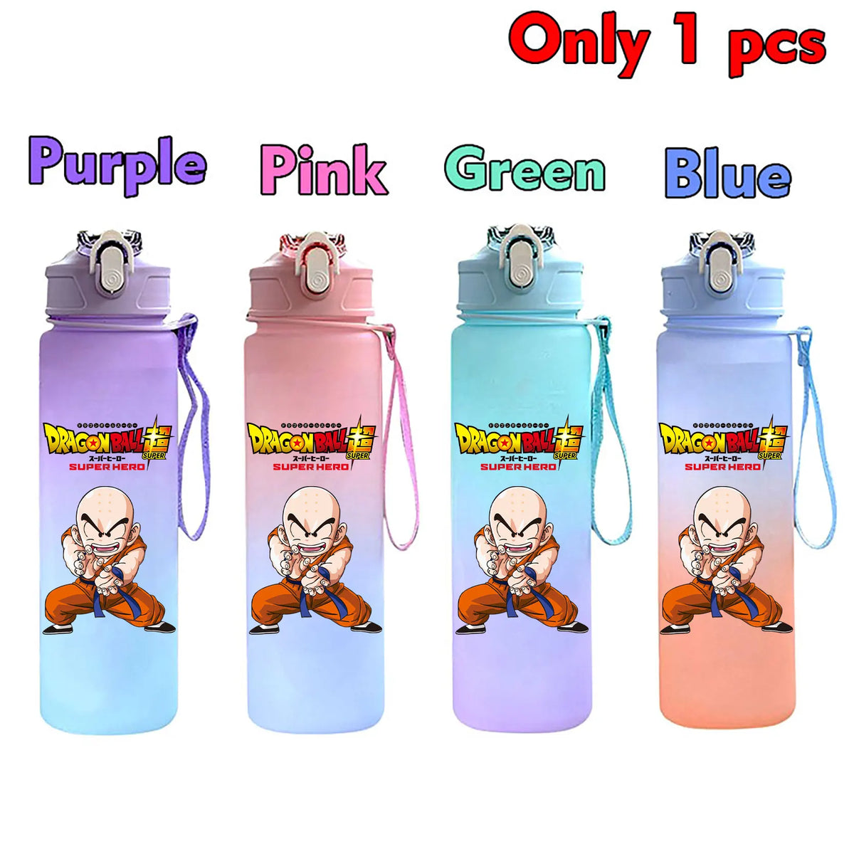 750 ml Dragon Ball bottle - Goku Vegeta and Trunks