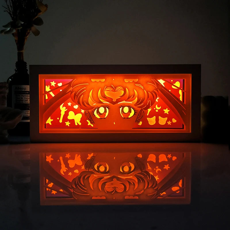 Quadro luminoso viola Dragon Ball - Goku Ultra Istinto sguardo