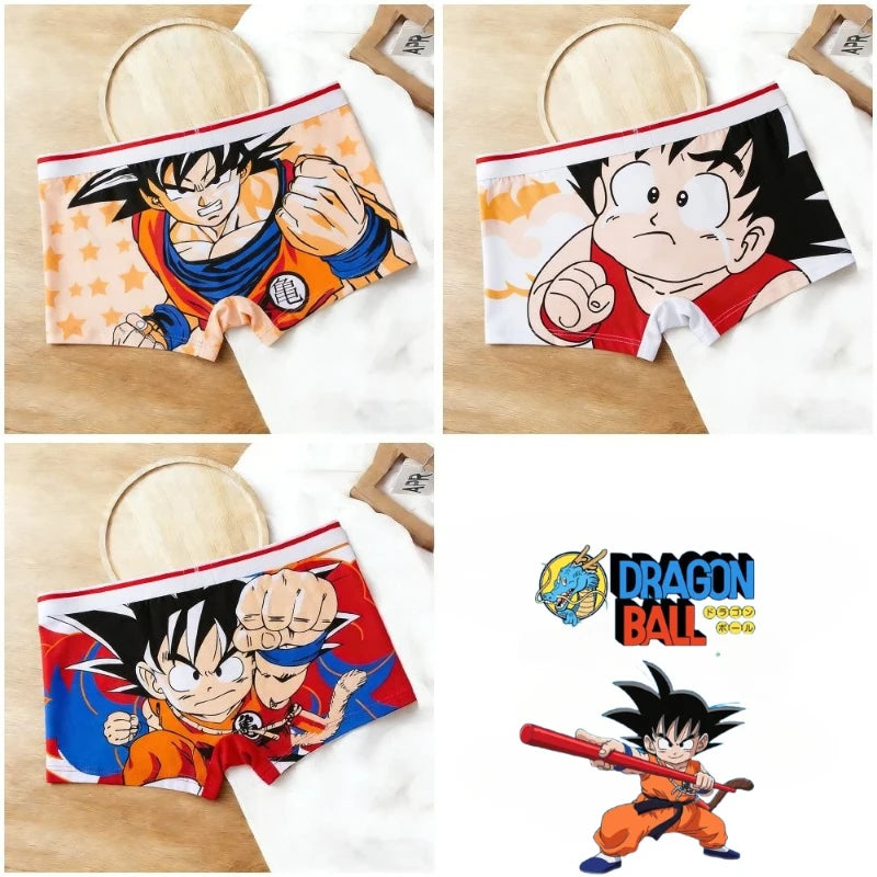 Dragon Ball printte witte boxershort - Goku voor kinderen en volwassenen
