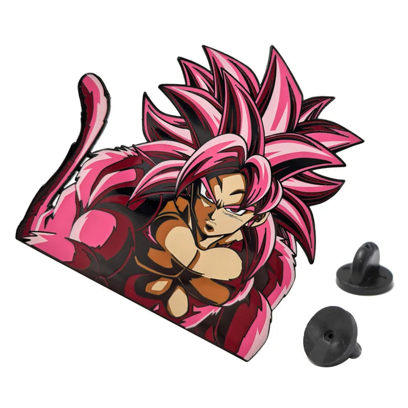 Pin's Dragon Ball Daima - Goku Super Saiyan 4 aux cheveux magenta