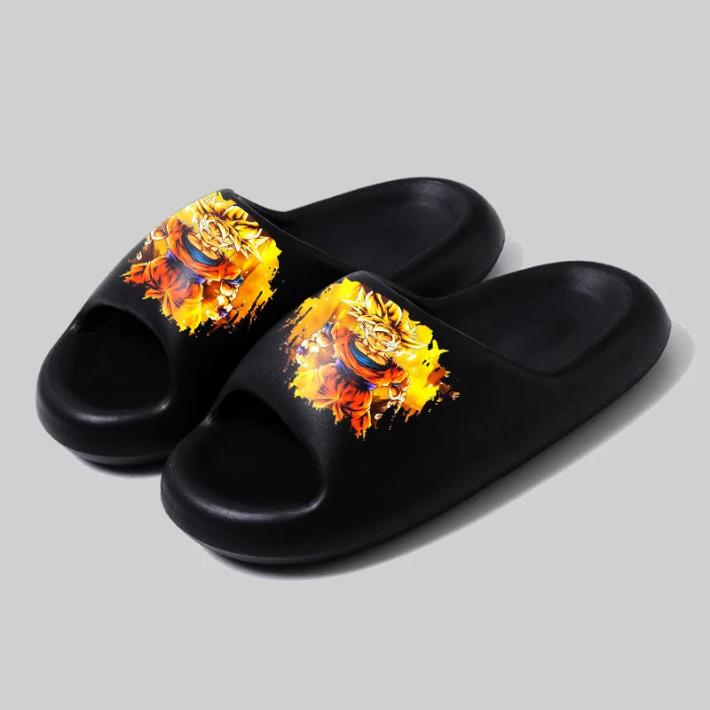 Dragon Ball zwarte dia's - Goku Super Saiyan en gouden aura