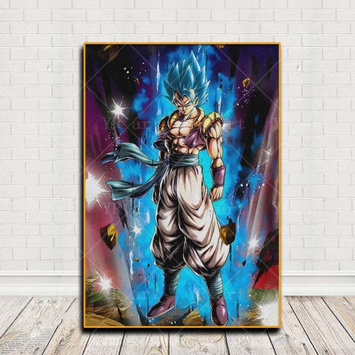 Póster vertical Dragon Ball - Gogeta Blue de pie en su aura