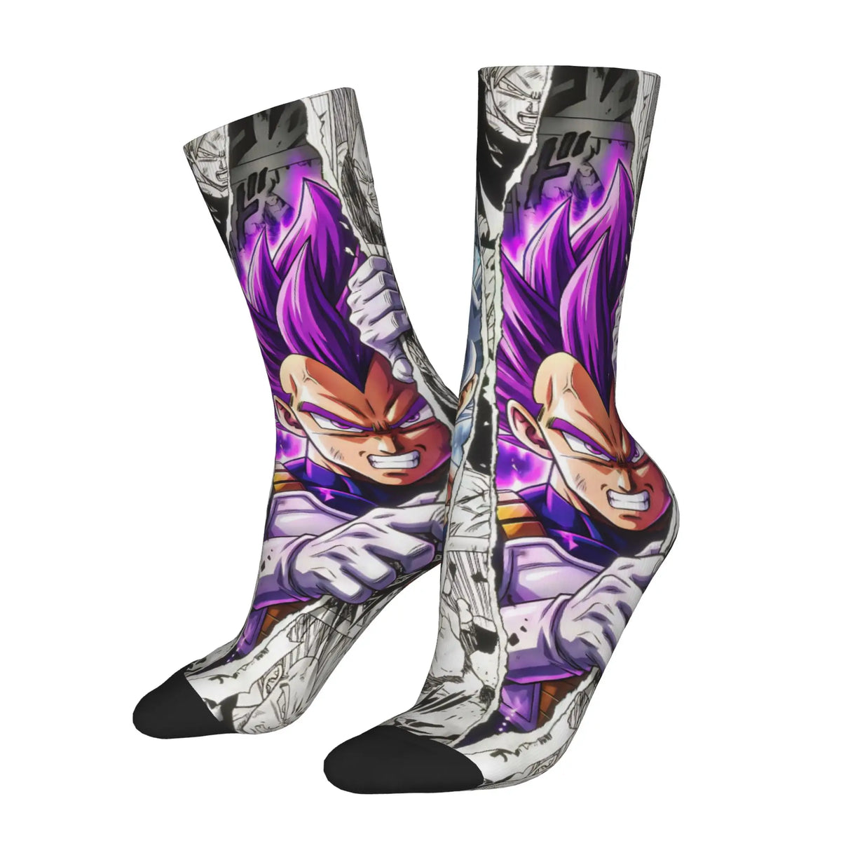 Grijs en paars Dragon Ball sokken - Vegeta Ultra Ego