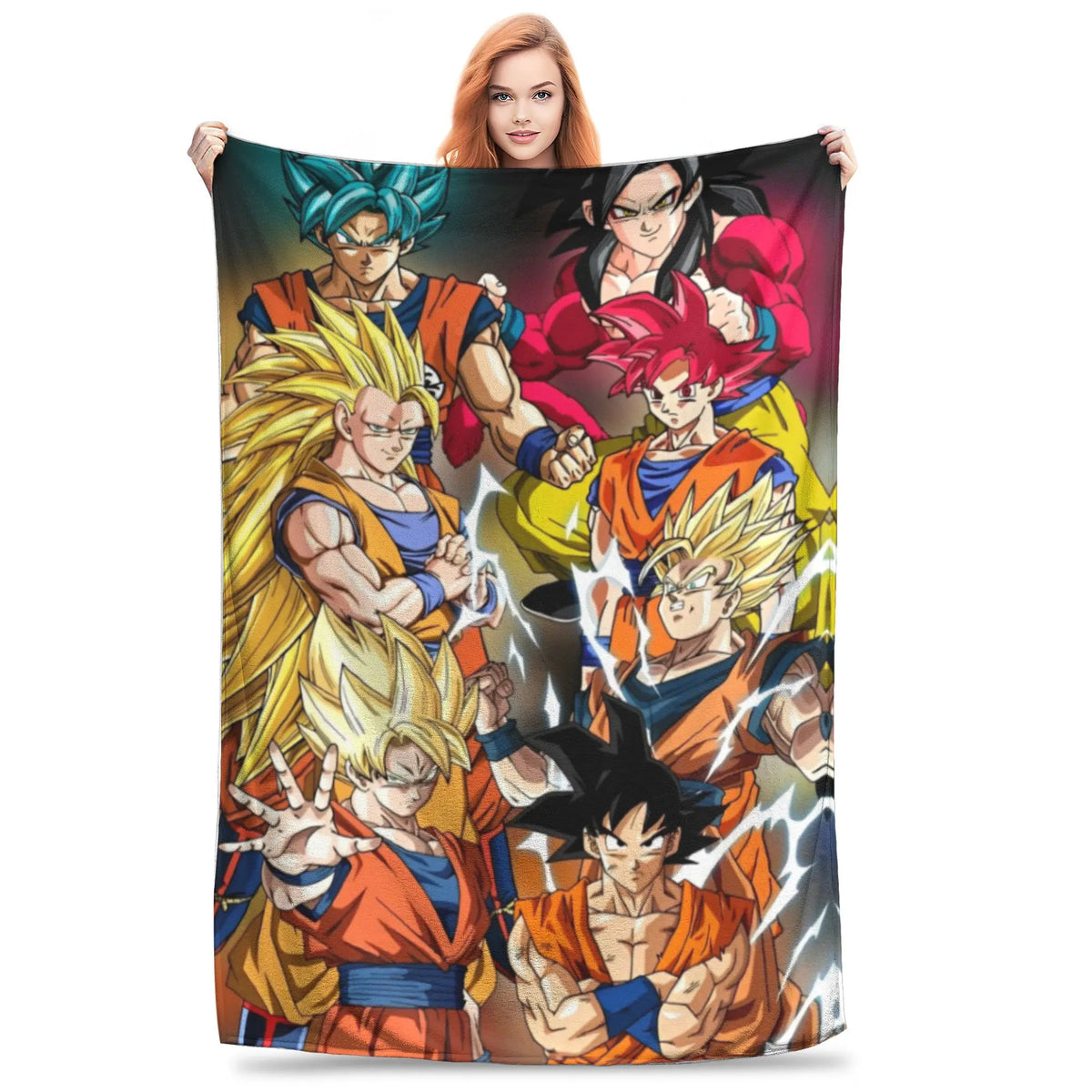 Plaid Dragon Ball - Goku davanti ai suoi compagni