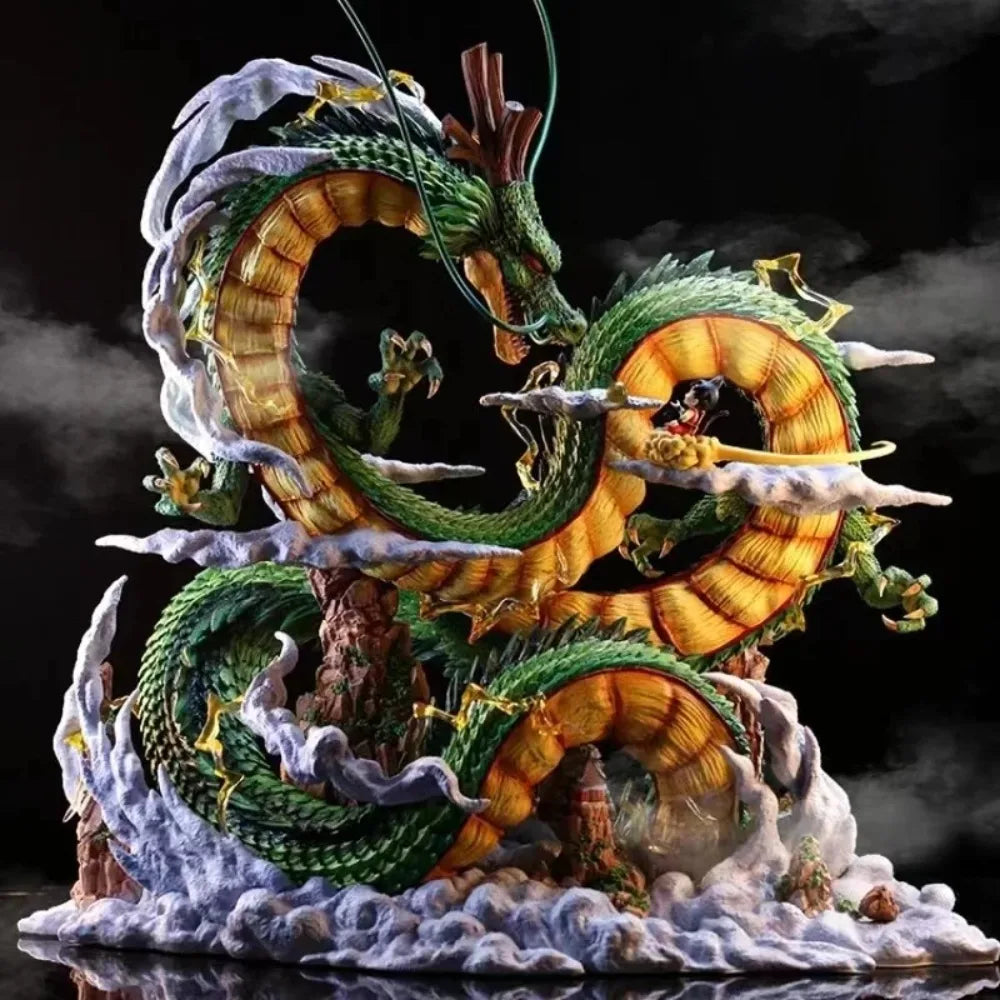 Action figure Dragon Ball - Shenron su nuvole e rocce