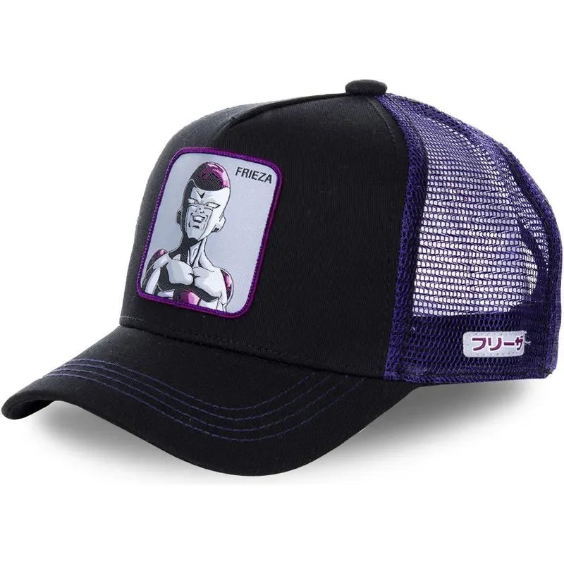 Gorra negra y morada Dragon Ball - Freezer en retrato