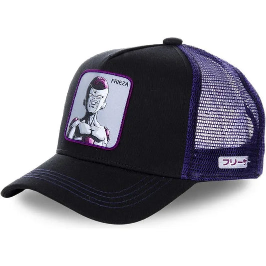 Gorra negra y morada Dragon Ball - Freezer en retrato