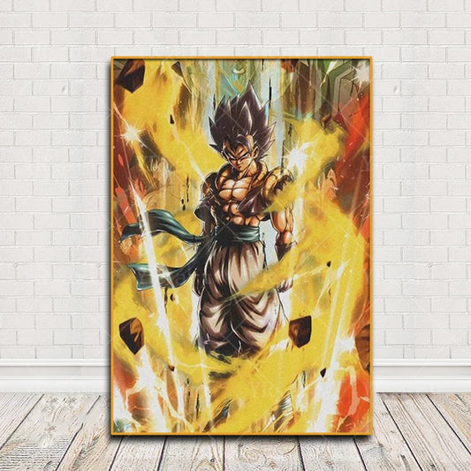 Vertical Poster Dragon Ball - Gogeta surrounded by a golden aura