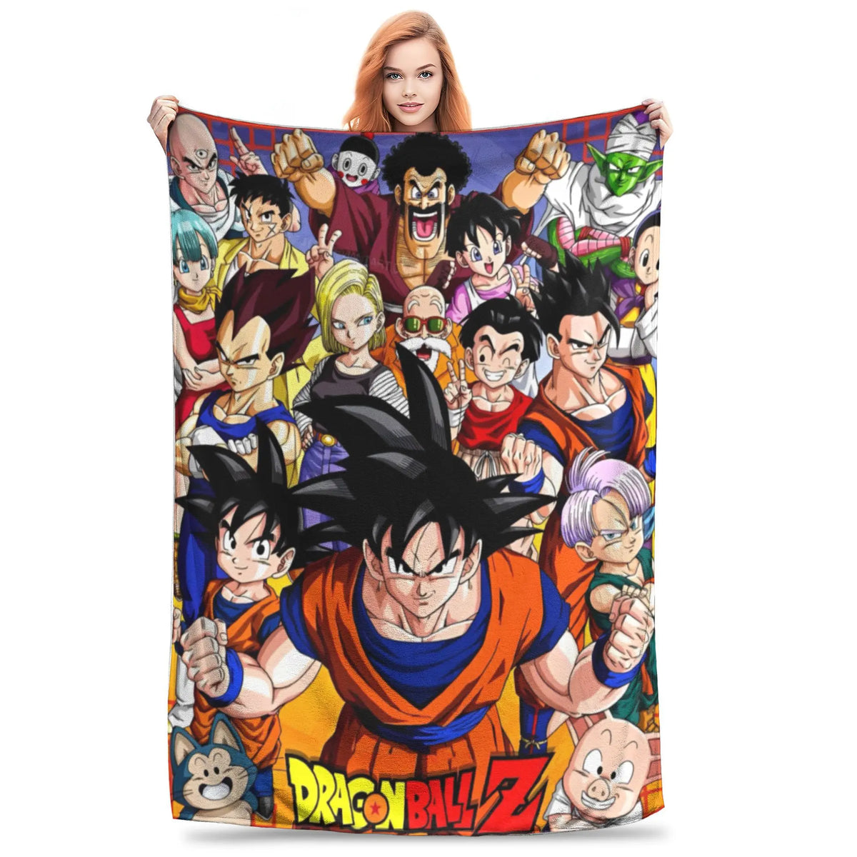 Plaid Dragon Ball - Goku davanti ai suoi compagni
