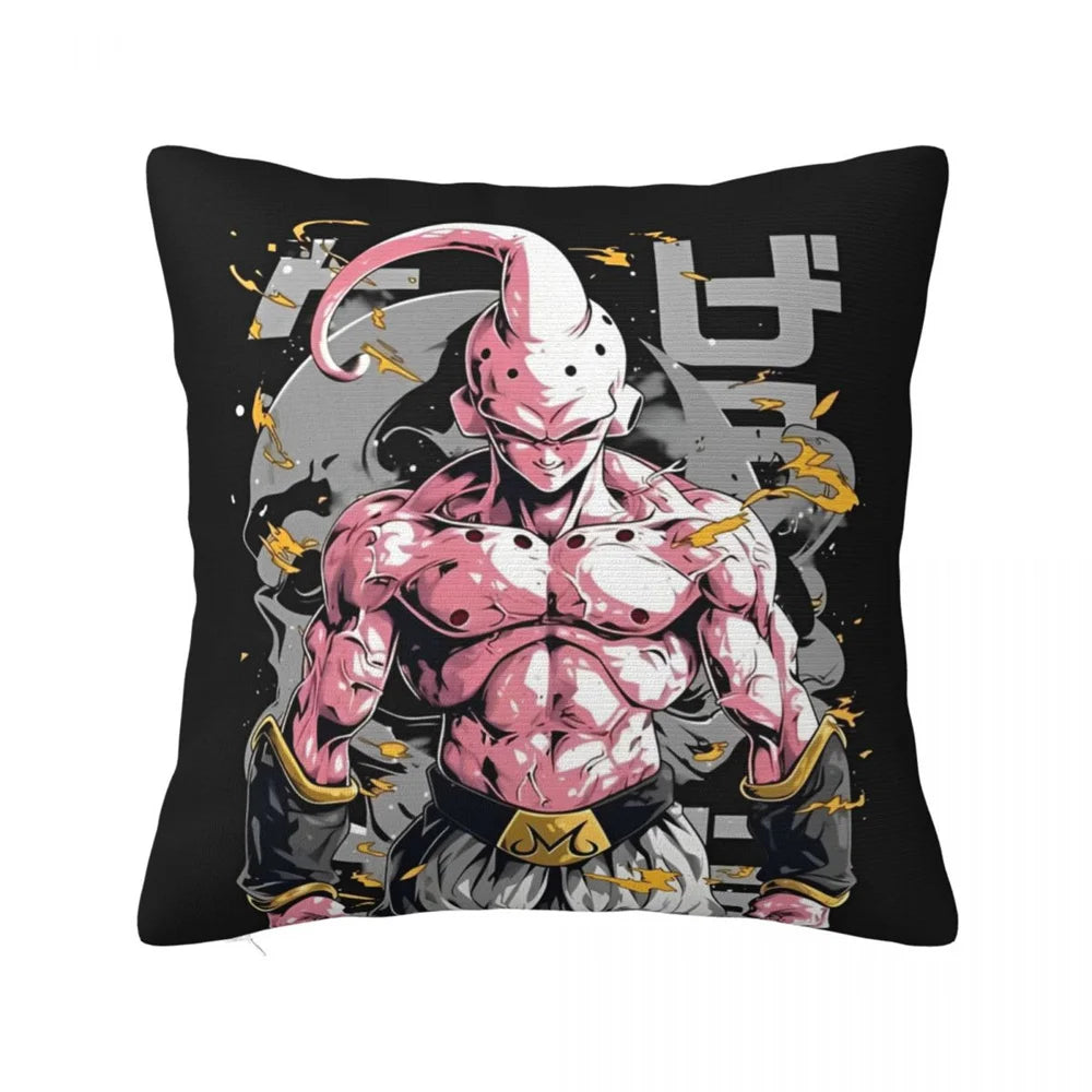 Dragon Ball zwarte kussenhoes - silhouetten voor een kristallen bol