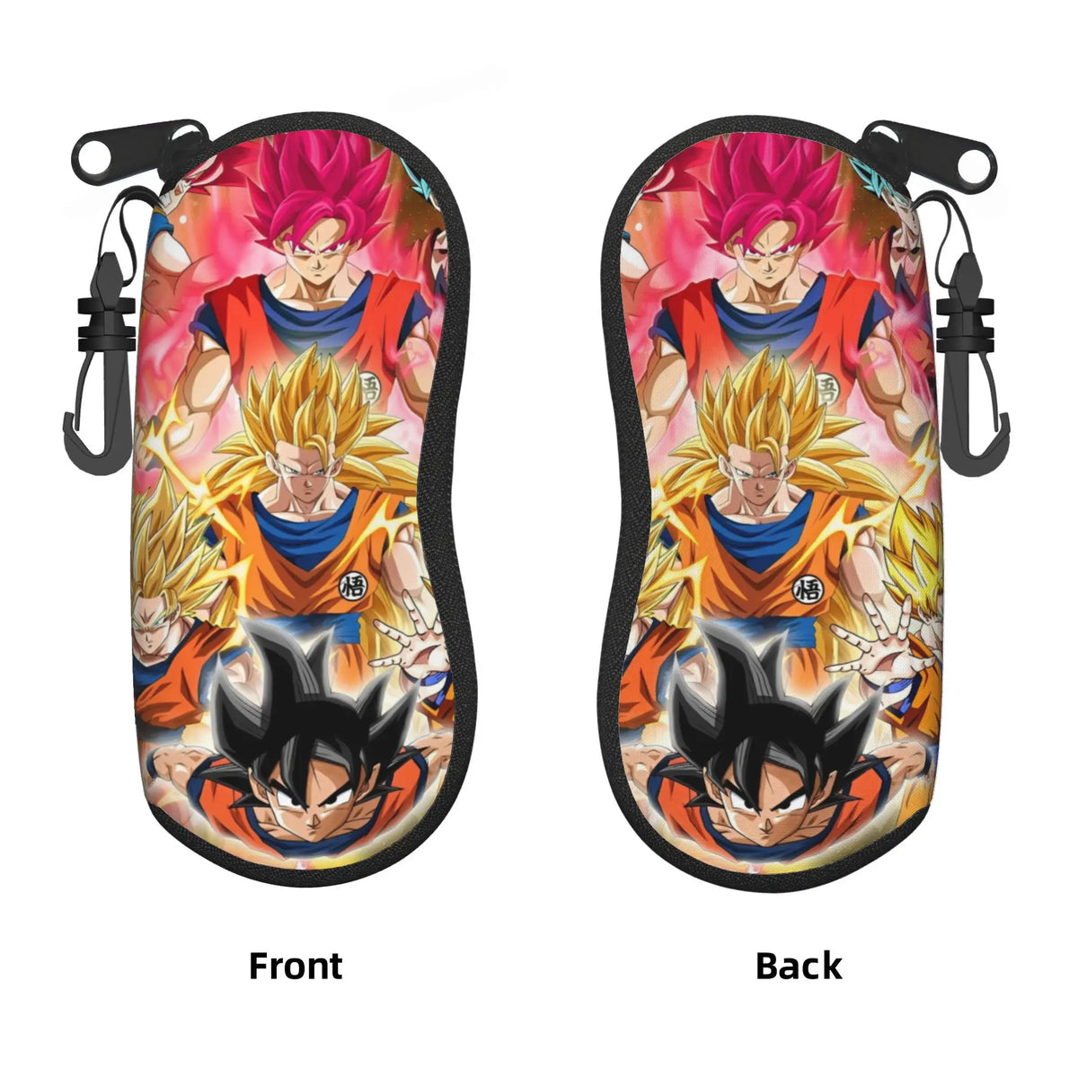 Dragon Ball orange Brillenkoffer - Kind Goku mit rotem Stock