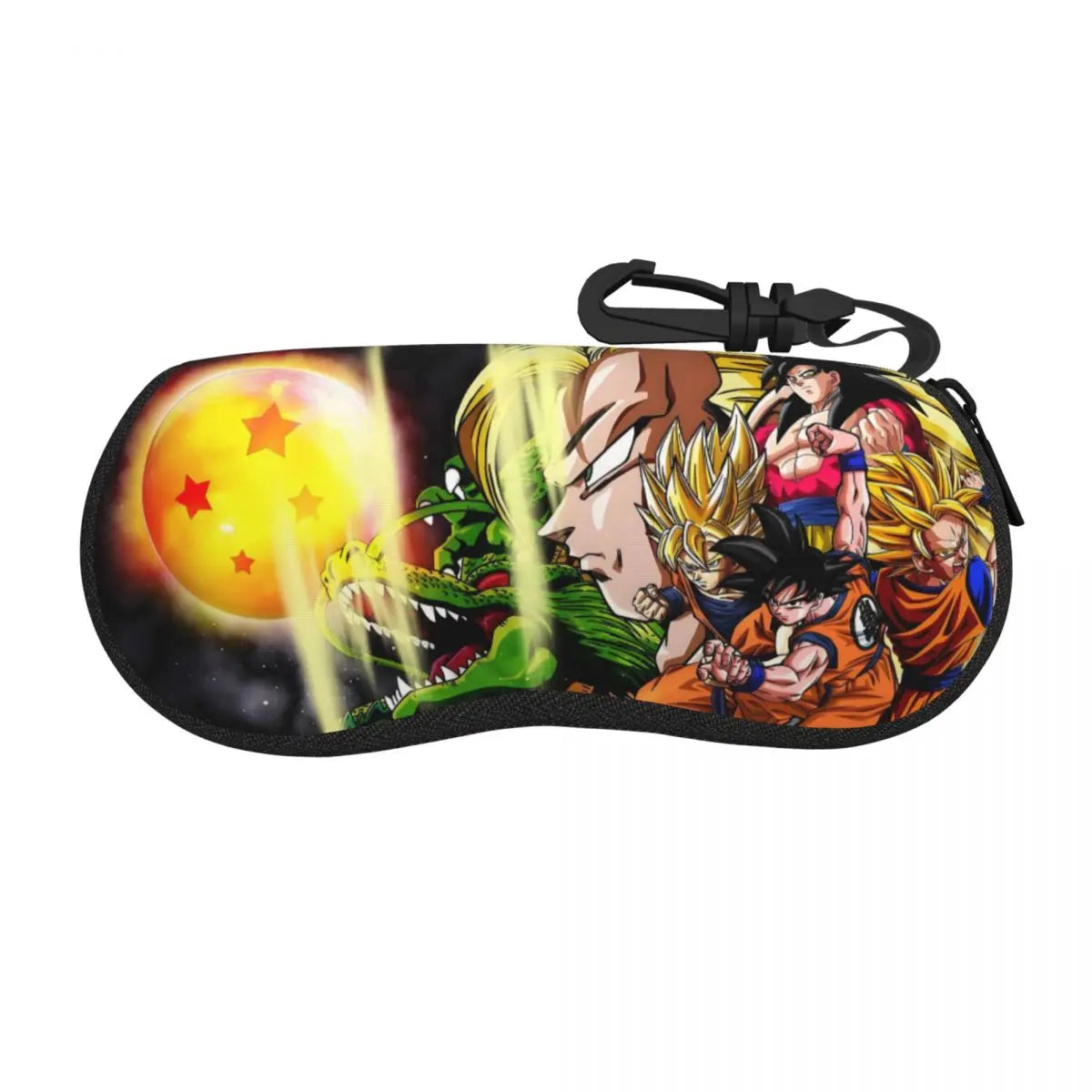 Dragon Ball Glasses Case - Shenron and Goku Super Saiyan with Four Star Ball