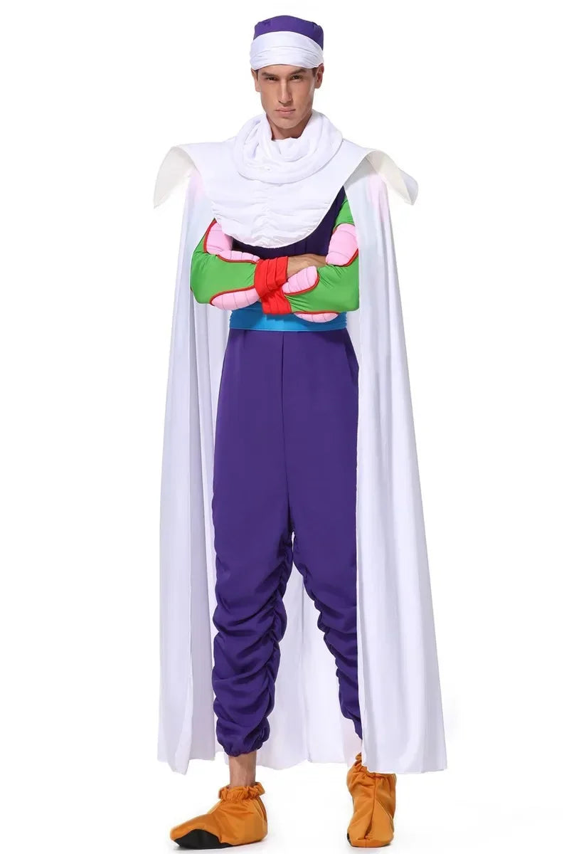 Costume violet et blanc Dragon Ball - Piccolo avec cape