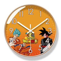 Goku et Goku Super Saiyan Blue avec cadre doré