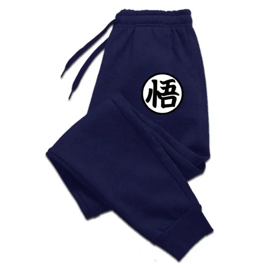 Dragon Ball Navy Blue Jogging Pants - kanji Go