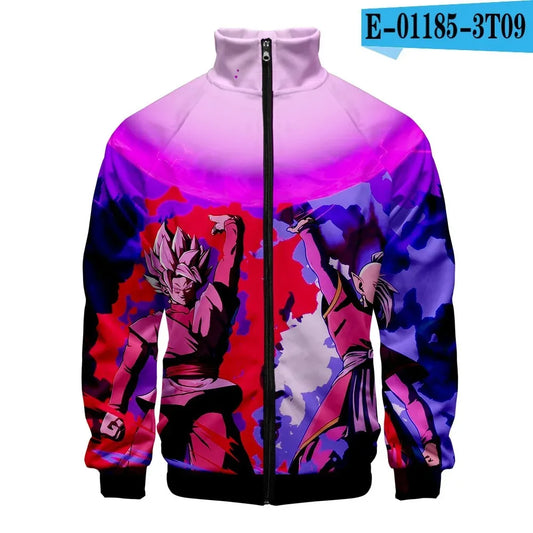 Veste zippée violette Dragon Ball - Black Goku Rosé et Zamasu