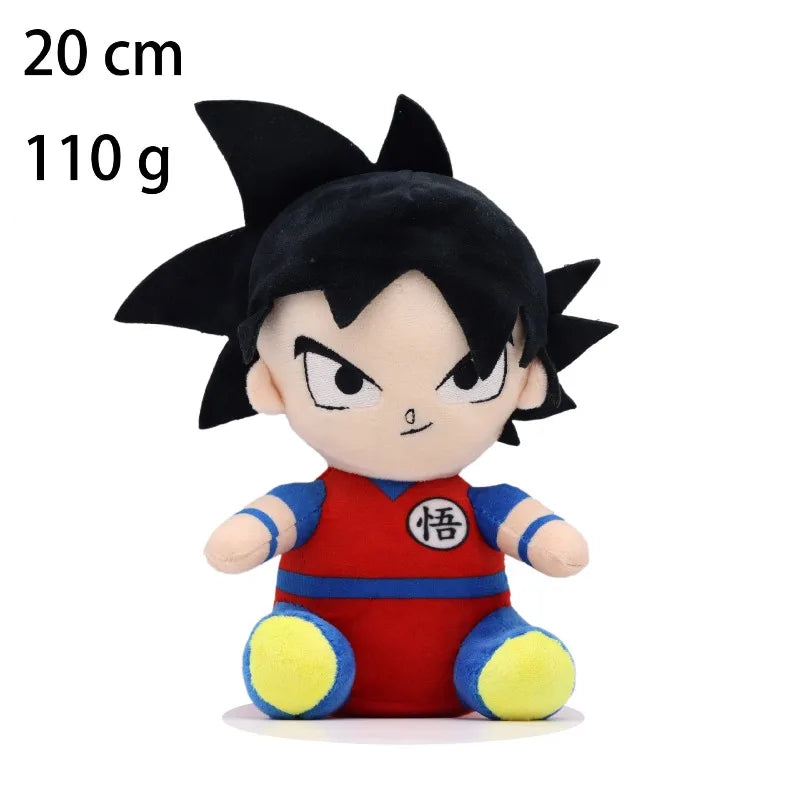 Peluches chibi Dragon Ball - Goku, Vegeta, Krilin y Buu