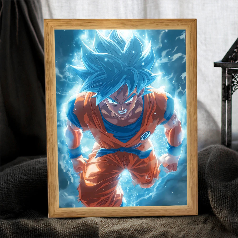 Dragon Ball Lichtrahmen - Goku und Kristallkugeln