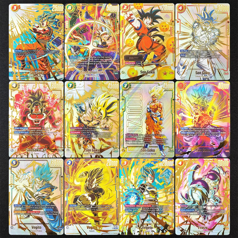 Dragon Ball Golden Trading Cards - Goku Vegeta und Broly