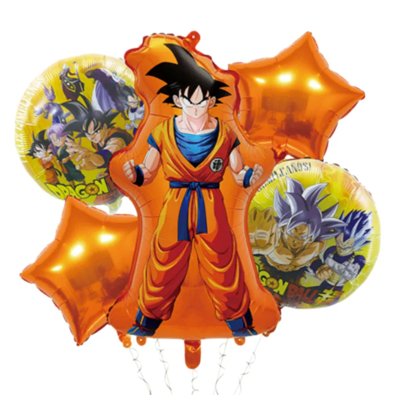 Dragon Ball Geburtstagsgeschirr - Goku und goldener Super Saiyans