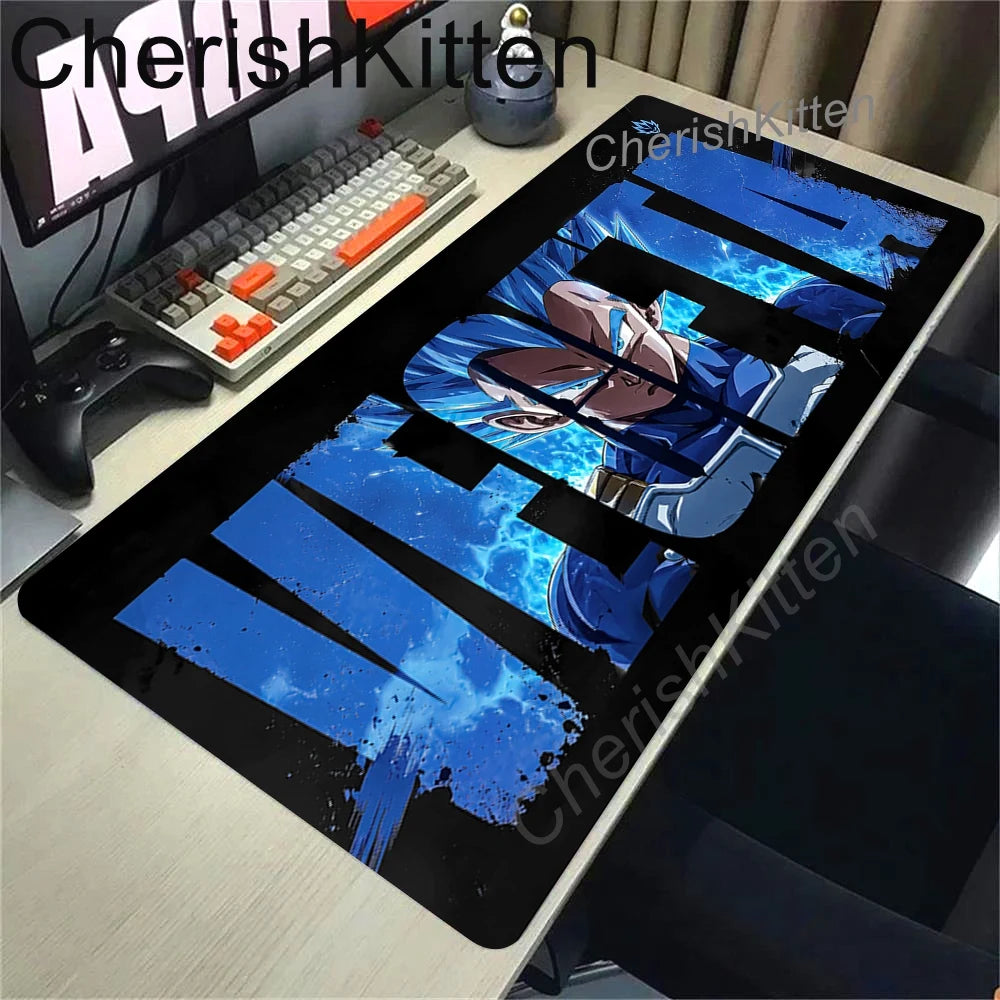 Large blue mouse mat Dragon Ball - Vegeta and warriors gathered