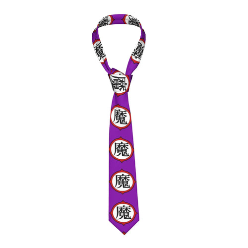 Cravatta viola Dragon Ball - kanji "Ma" di Piccolo