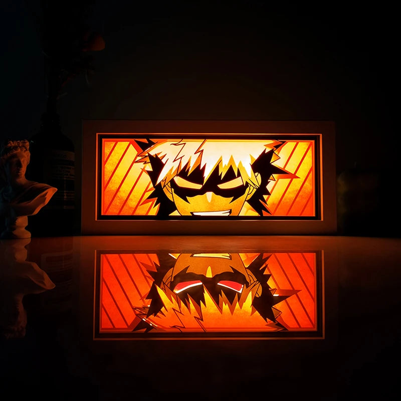 Quadro luminoso viola Dragon Ball - Goku Ultra Istinto sguardo