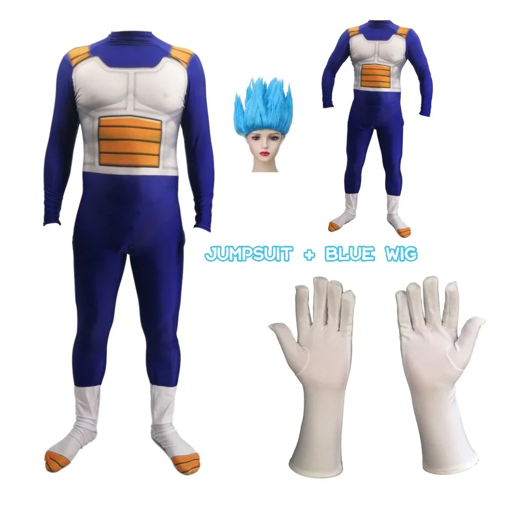 Costume Dragon Ball - Vegeta en armure blanche et combinaison bleue