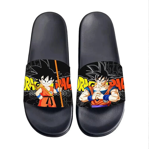 Chanclas de Dragon Ball - Goku niño y Goku adulto