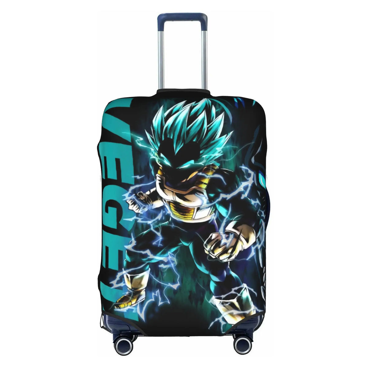 Copertura per valigia Dragon Ball - Vegeta in armatura davanti alle sue trasformazioni