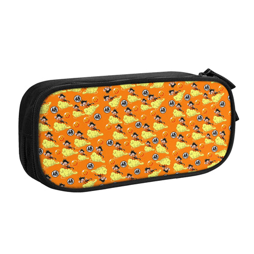 Trousse orange Dragon Ball - Goku enfant et nuages magiques